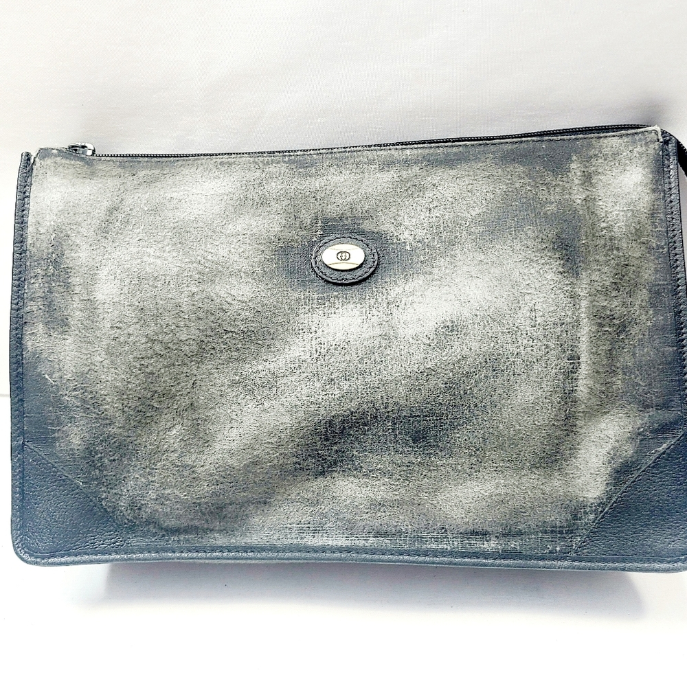 Gucci Canvas Leather Clutch Bag